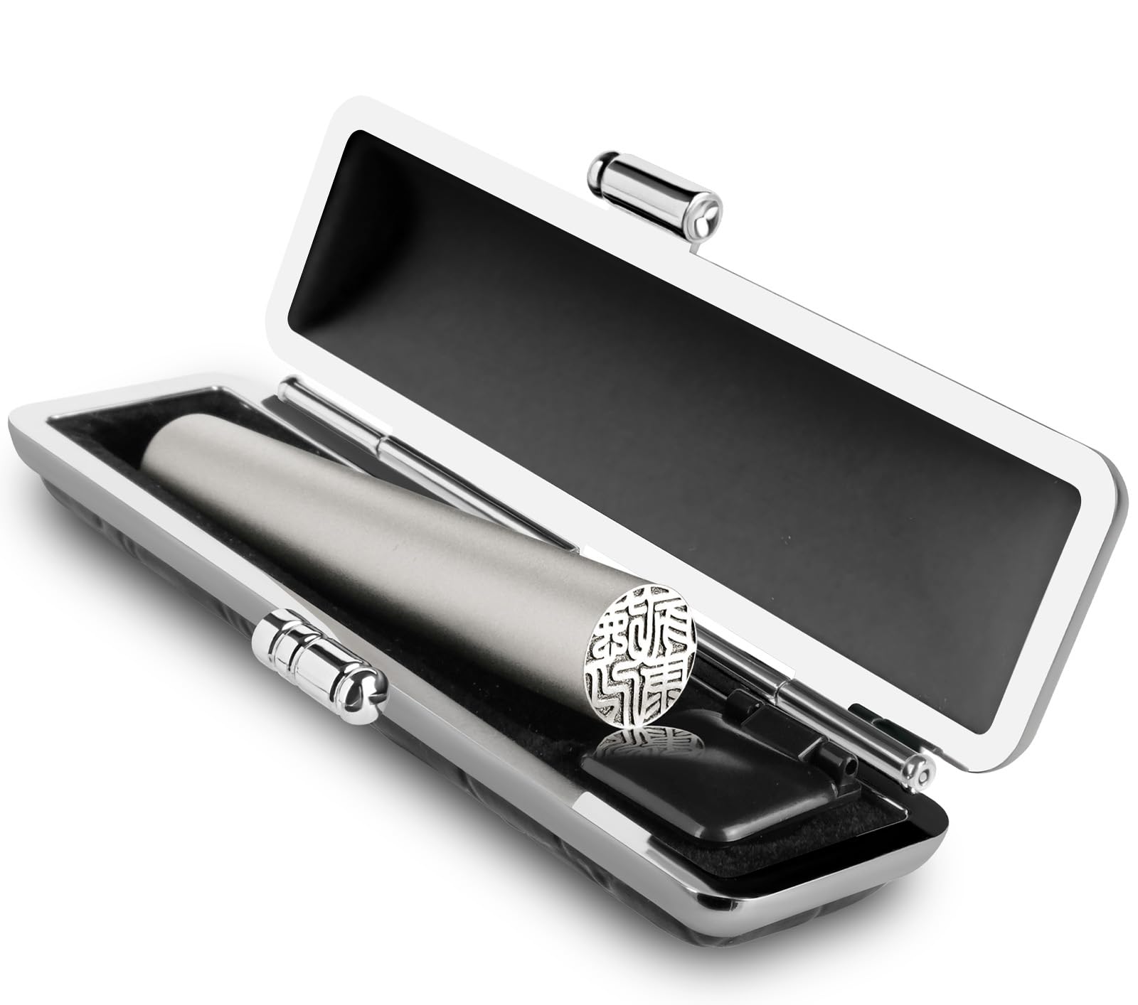 Amazon.co.jp: 三合 認印 はんこチタン1本セット 印鑑 実印 銀行印