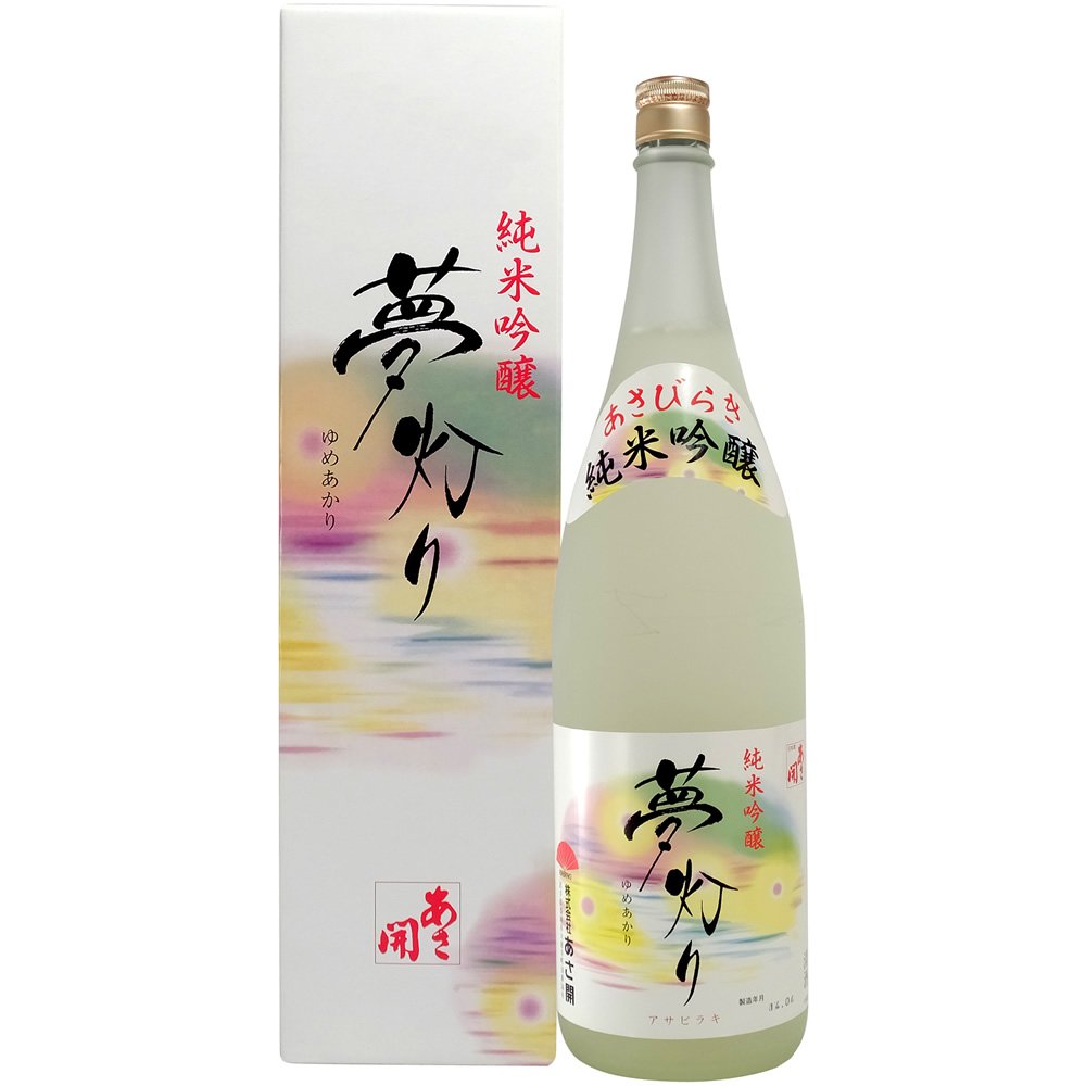 Amazon.co.jp: あさ開 純米吟醸 夢灯り [ 日本酒 岩手県 1800ml 