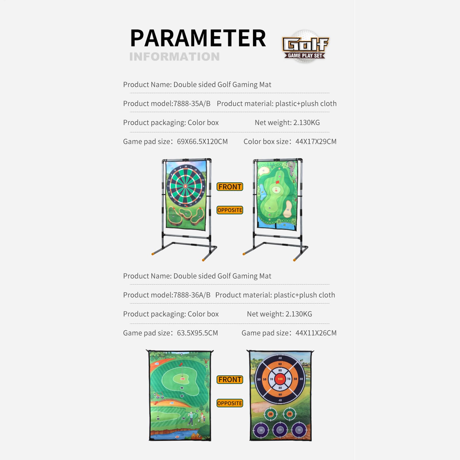 Golf-Dart-Chip-Set, Golfchip-Set, Übungsmatte, Präzisionsschlagmatte, komplettes Golf-Trainingsmatten-Set mit Dartboard