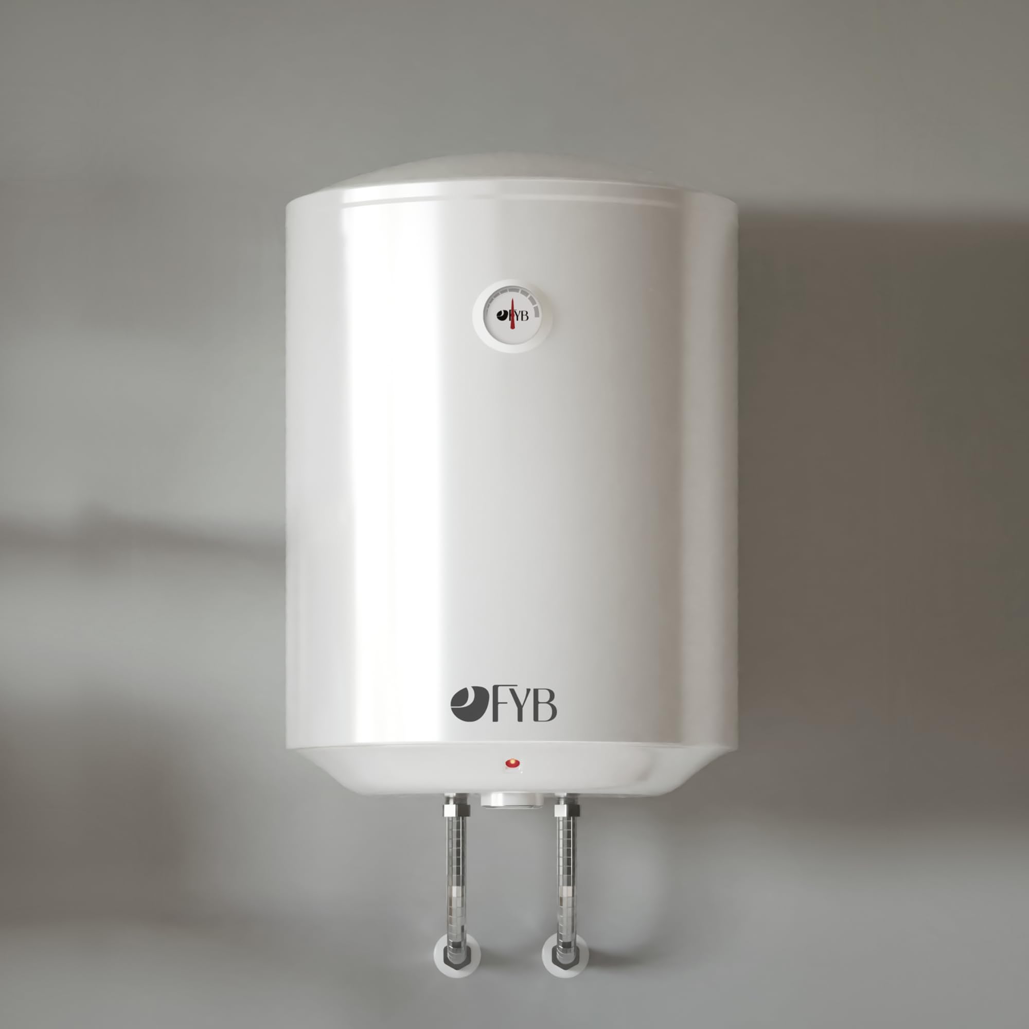 Termo Eléctrico Vertical 50 L Blanco, Clase Energética C, Bajo Consumo, Cuba Vitrificada, Ánodo de Magnesio, Regulador de Temperatura y Protección de Seguridad para uso diario