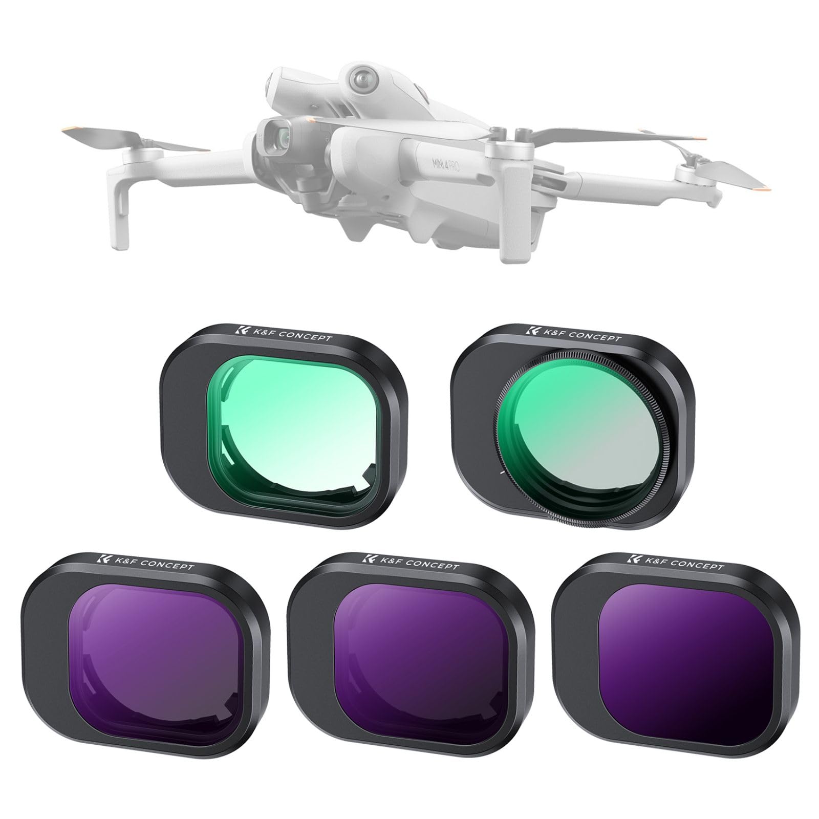 K&amp;F Concept DJI Mini 4 Pro ND フィルターセット N DJI Mini 4 Pro ND Filter 6pcs Set K&F Concept - KENTFAITH