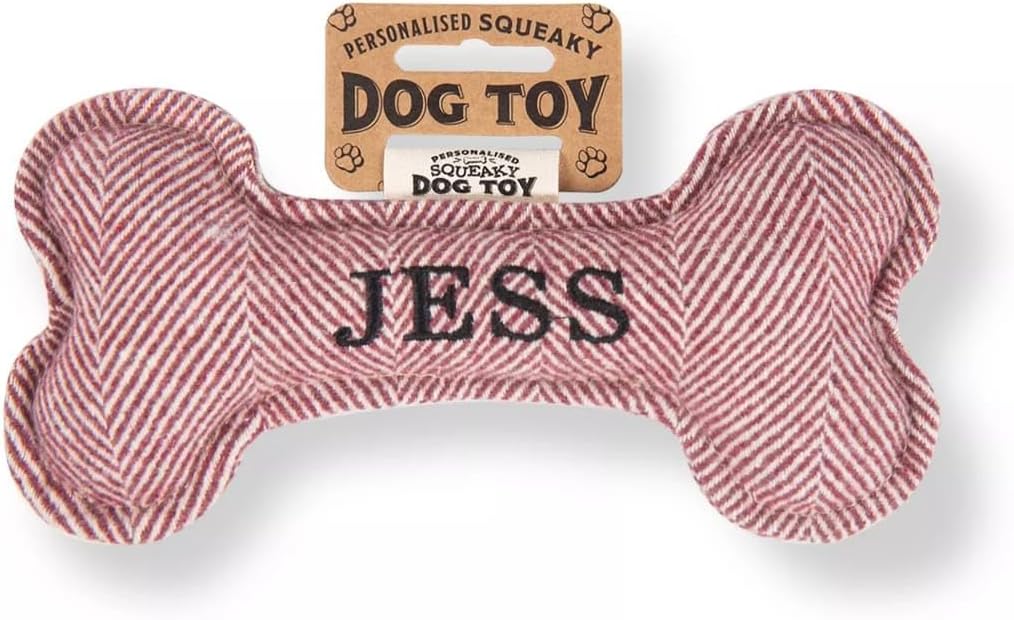 History & Heraldry Squeaky Bone Toy [Names A – J] Jess