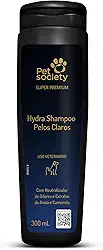 Pet Society Shampoo Pelos Claros Super Premium 300ml Pet Society para Cães