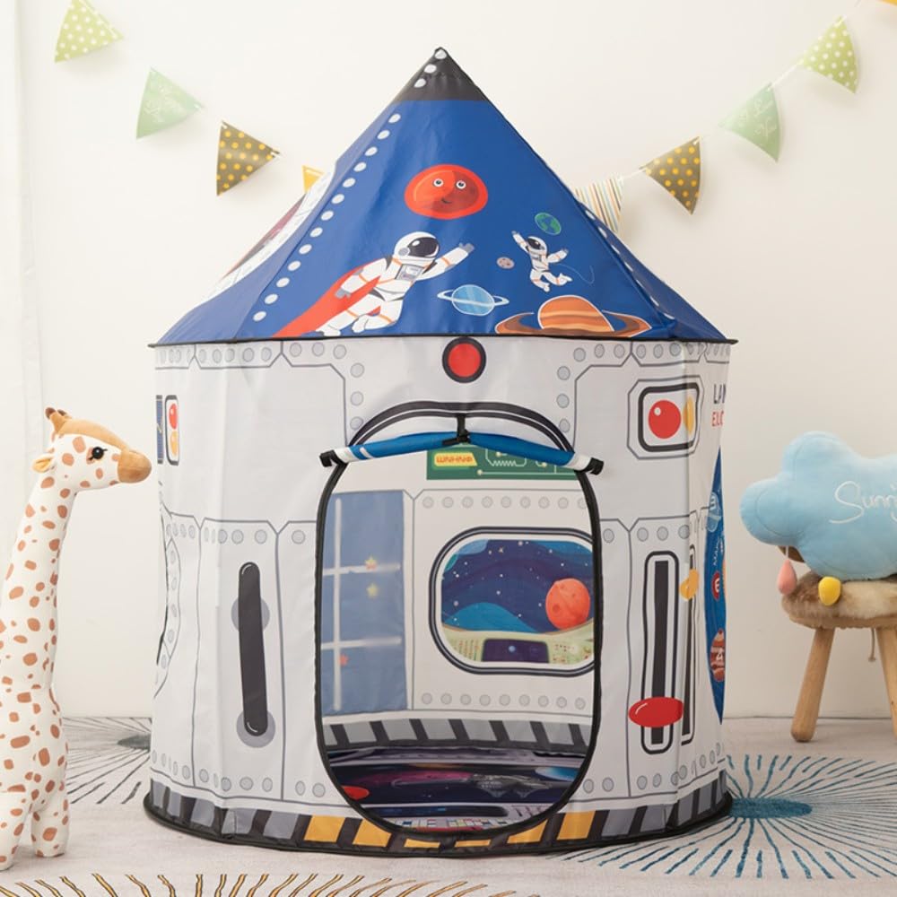 Tenda Spaziale per Bambini,Tenda gioco bambini,Tenda per bambini,Capanna per bambini - La Casetta dei Sogni nel Giardino della Fantasia