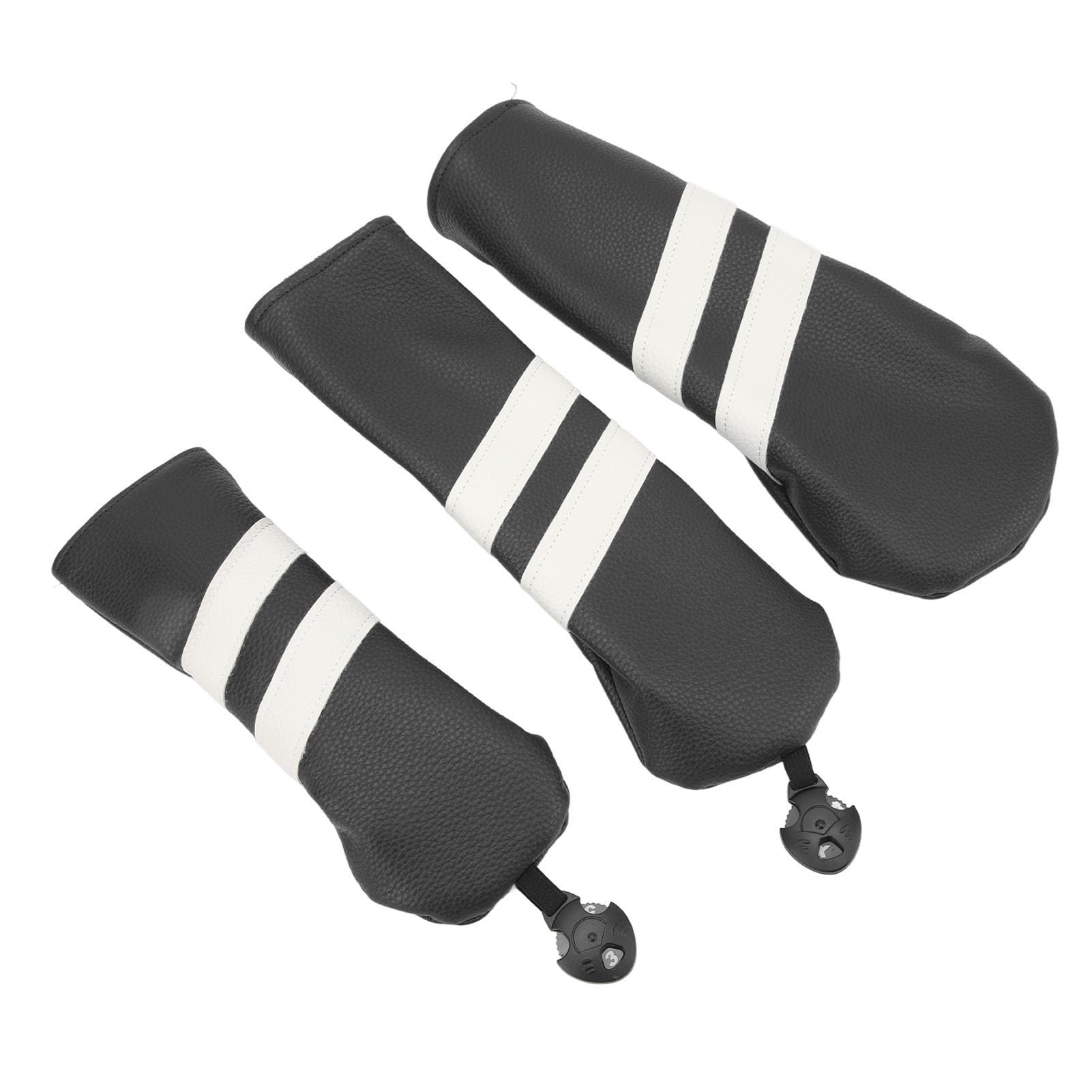 Club Headcover PU Club umfasst Wood Fairway Hybrid Rotatable Label 3 Size Club Protector für Sport im Freien