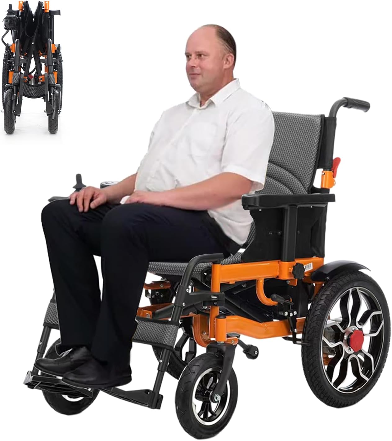 Electric Wheelchairs for Adults,All Terrain Foldable Electric Wheelchair,Durable