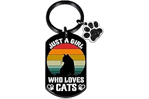 Wild Cat Keychain for Cat Lovers