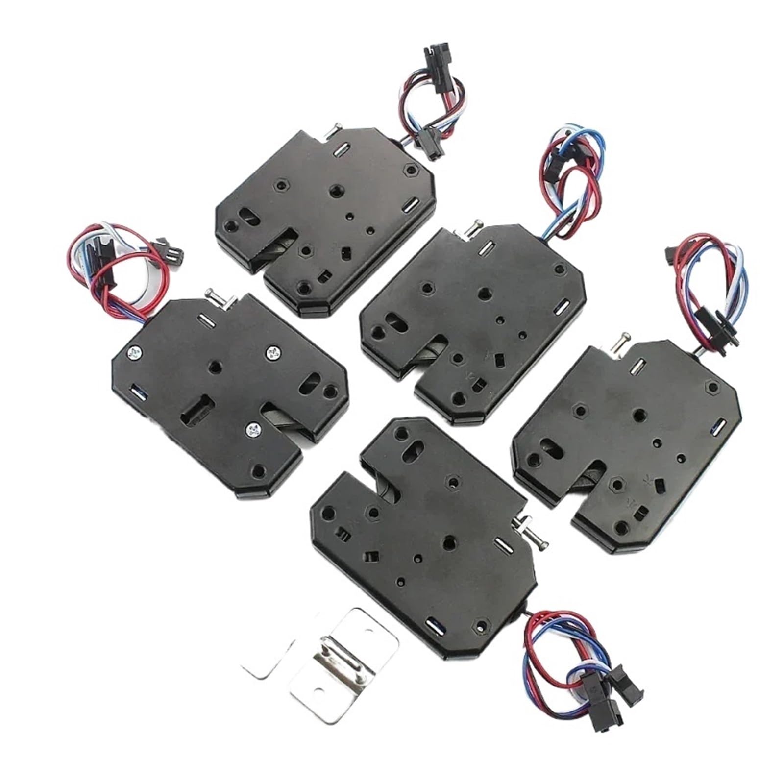 Electromagnet Control Lock 5Pcs Small electromagnetic Lock Vending Electronic Control mini Cabinet Door(2-Wire)