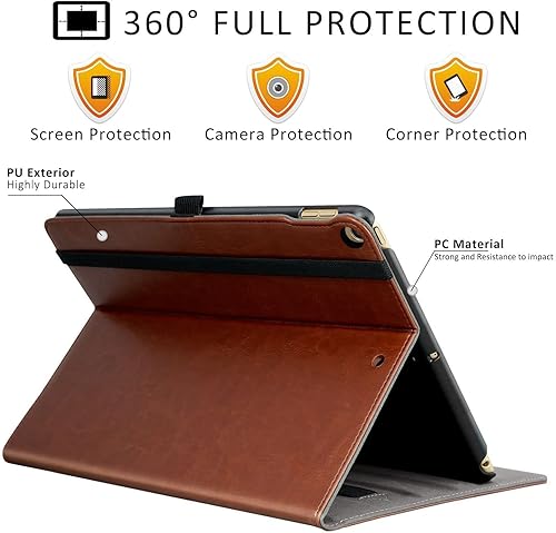Miniatura 3 de ZtotopCases Funda para iPad de 65 generación de 9.7 pulgadas 20182017 iPad Air 2 y 1, funda plegable de piel sintética de alta calidad con encendido
