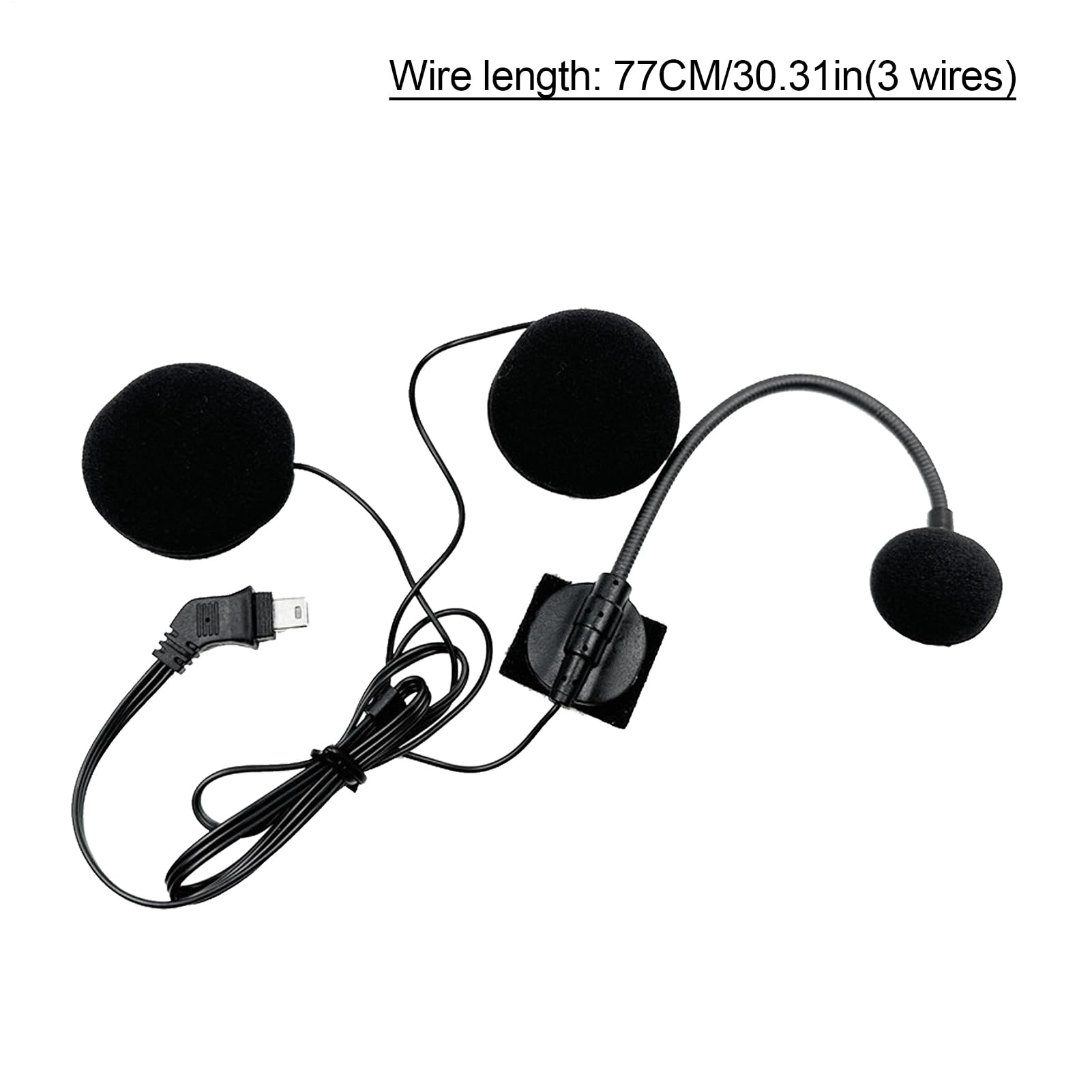 Cuffia interfono per casco – Comunicazione moto per audio | Cuffie impermeabili con microfono e 10 pin, connettore per equitazione di gruppo, viaggi, ciclismo, touring, ragazzi e adulti