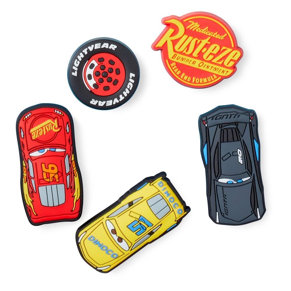 Crocs unisex adult Jibbitz 5-pack Disney | Jibbitz for Crocs Shoe Charms, Disney Pixar Cars, Small US