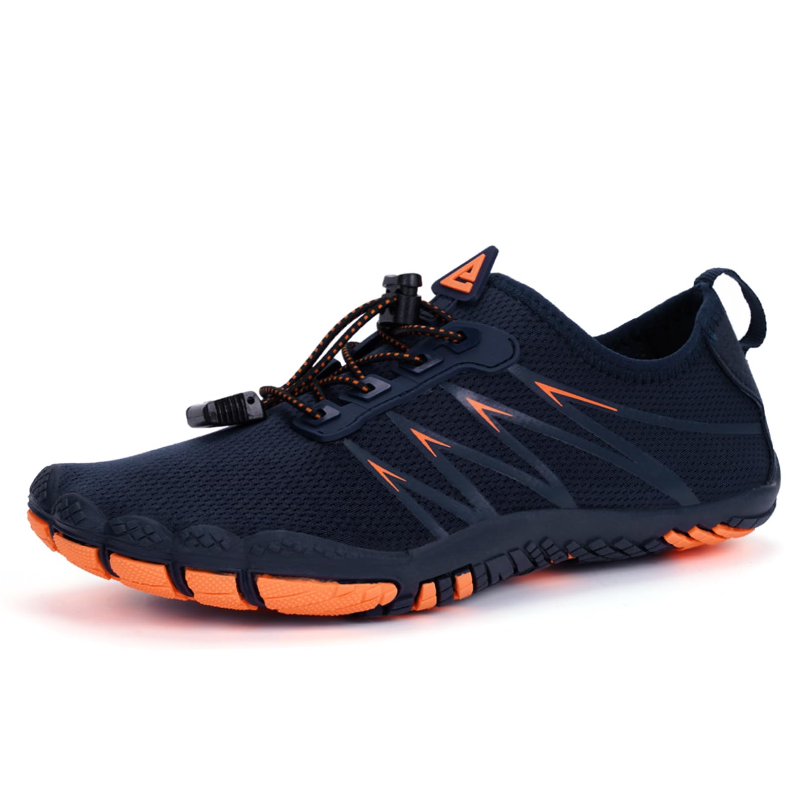 RUYI Unisex Barfußschuhe Damen Herren Traillaufschuhe, Weich Leicht Fitnessschuhe mit rutschfest Sohle & Breiter Zehenbox, Schnell Trocknend Badeschuhe
