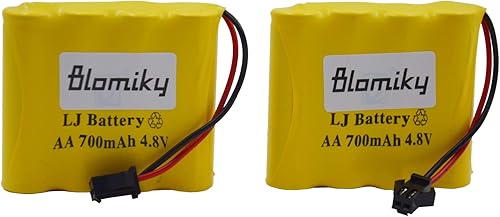 Blomiky Paquete de 2 baterías AA Ni-Cd de 4.8 V 700 mAh, adecuadas para SY-E511 RC Excavadora C181 C182 C185 4WD Off Road Rock Crawler RC Vehicle /