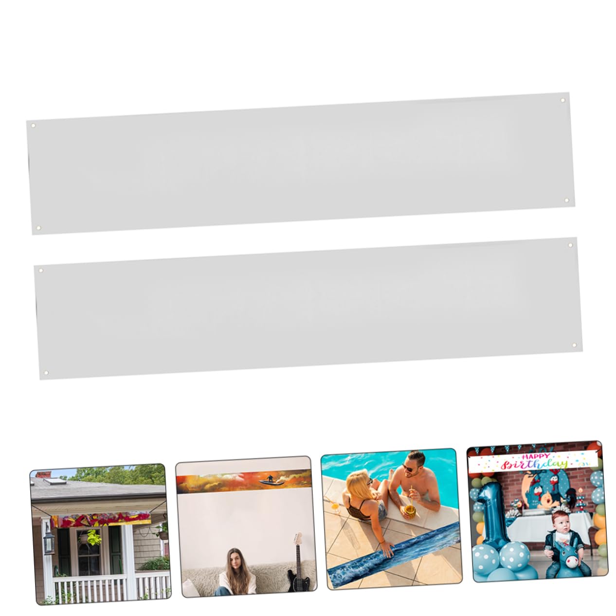 MAGICLULU 4 Set Di Bandiere Da Giardino Vuote Striscioni Personalizzati Bandiere Decorative Per La Casa 2 Pezzi * 4