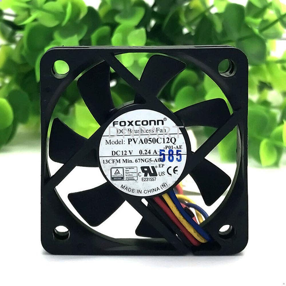 Compatible for FOXCONN PVA050C12Q 12V 0.24A 50 * 50 * 10MM 4Pin Cooling Fan