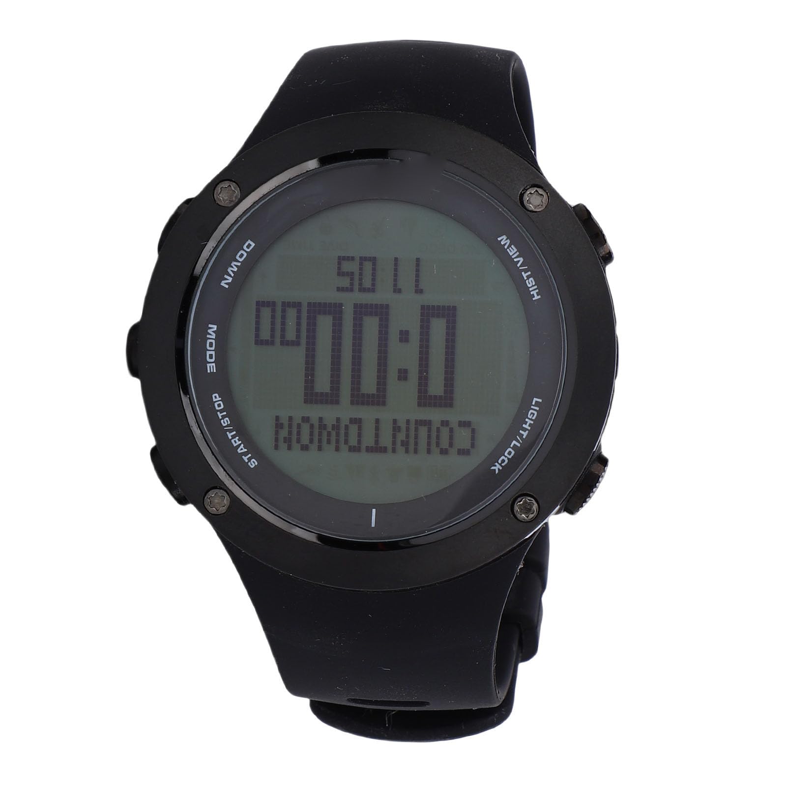 FILFEEL Reloj Deportivo para Hombre - Modo de Buceo Profesional con Sensor de Profundidad y Barómetro - 50M para Natación, Montañismo, Correr - Caja de Acero Inoxidable y Correa de Silicona -
