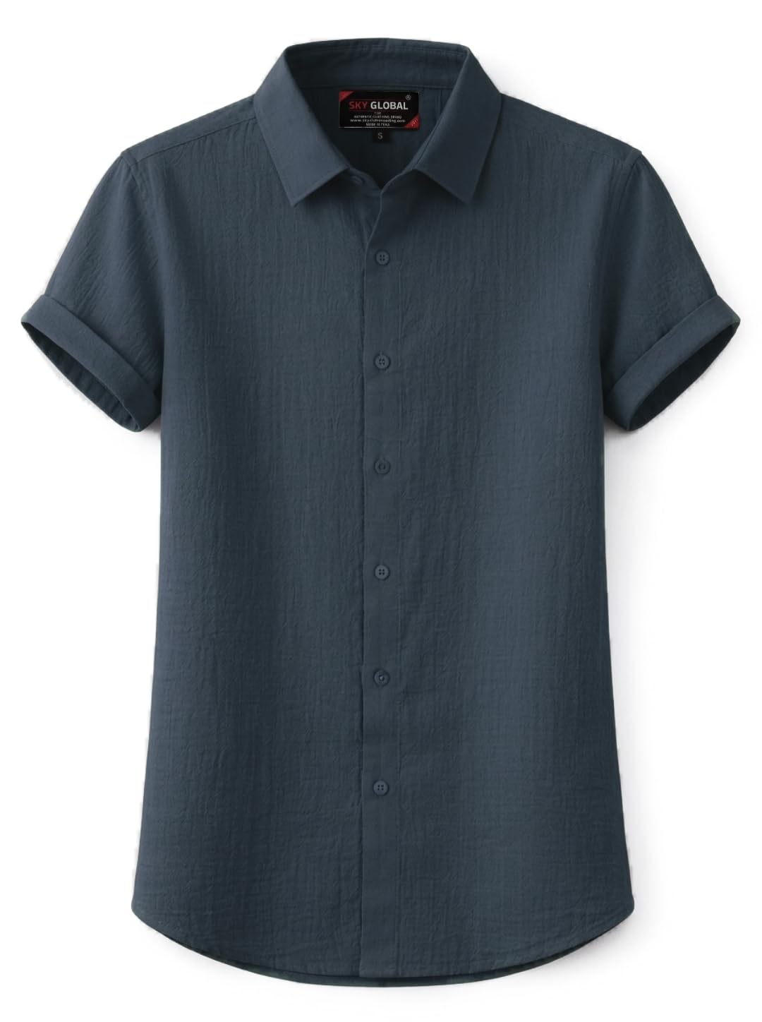 Global Desi Men's Popcorn Half Sleeves Casual Shirt | Men's Regular Wear Shirt | Summer Wear Regular Shirt in neutral