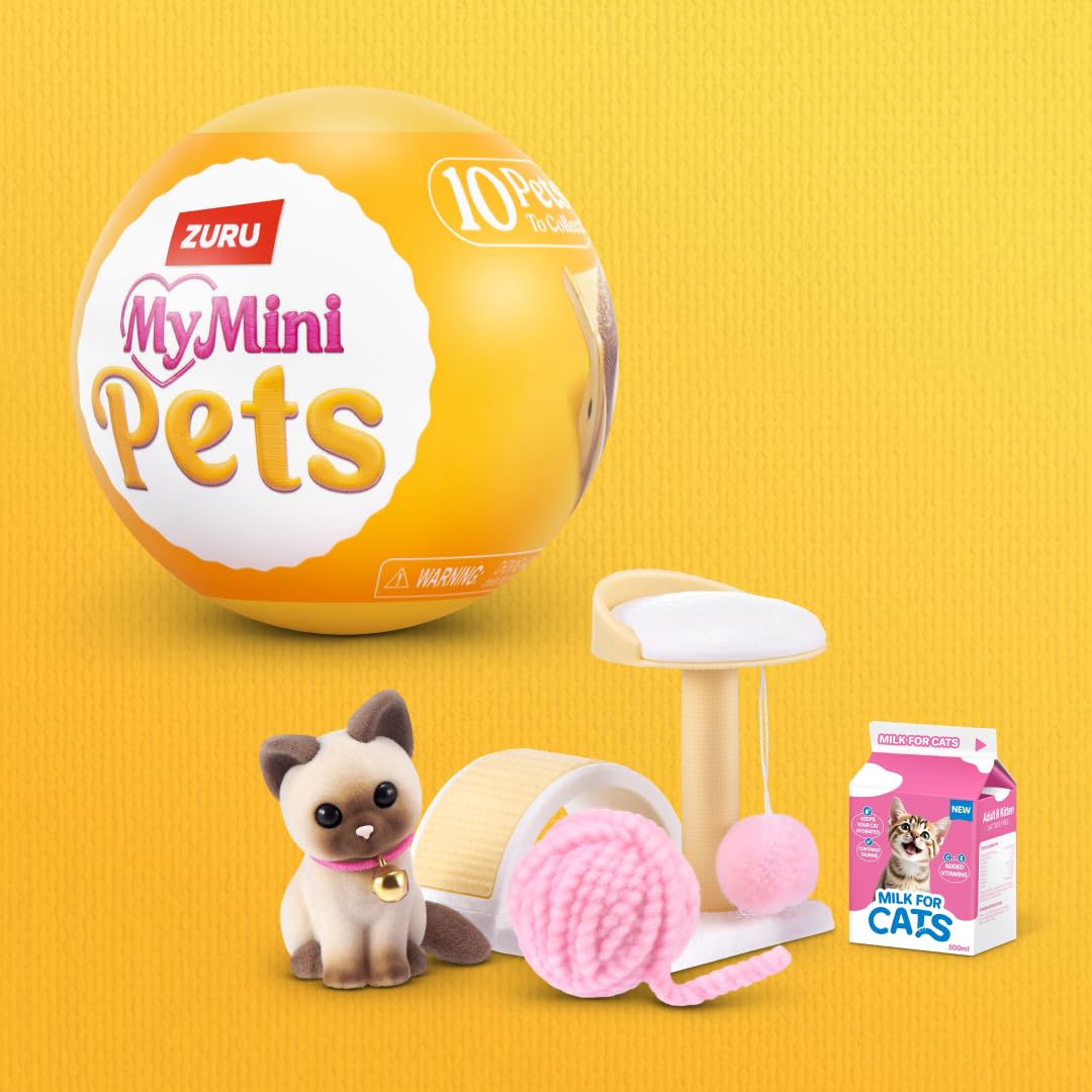 My Mini Pet Series 1 (2 PACK) di ZURU – Capsula Misteriosa Da Collezionare con Animali Domestici in Miniatura, Casa & Accessori, Scopri Adorabili Creature & Playscape per Ragazze e Collezionisti.