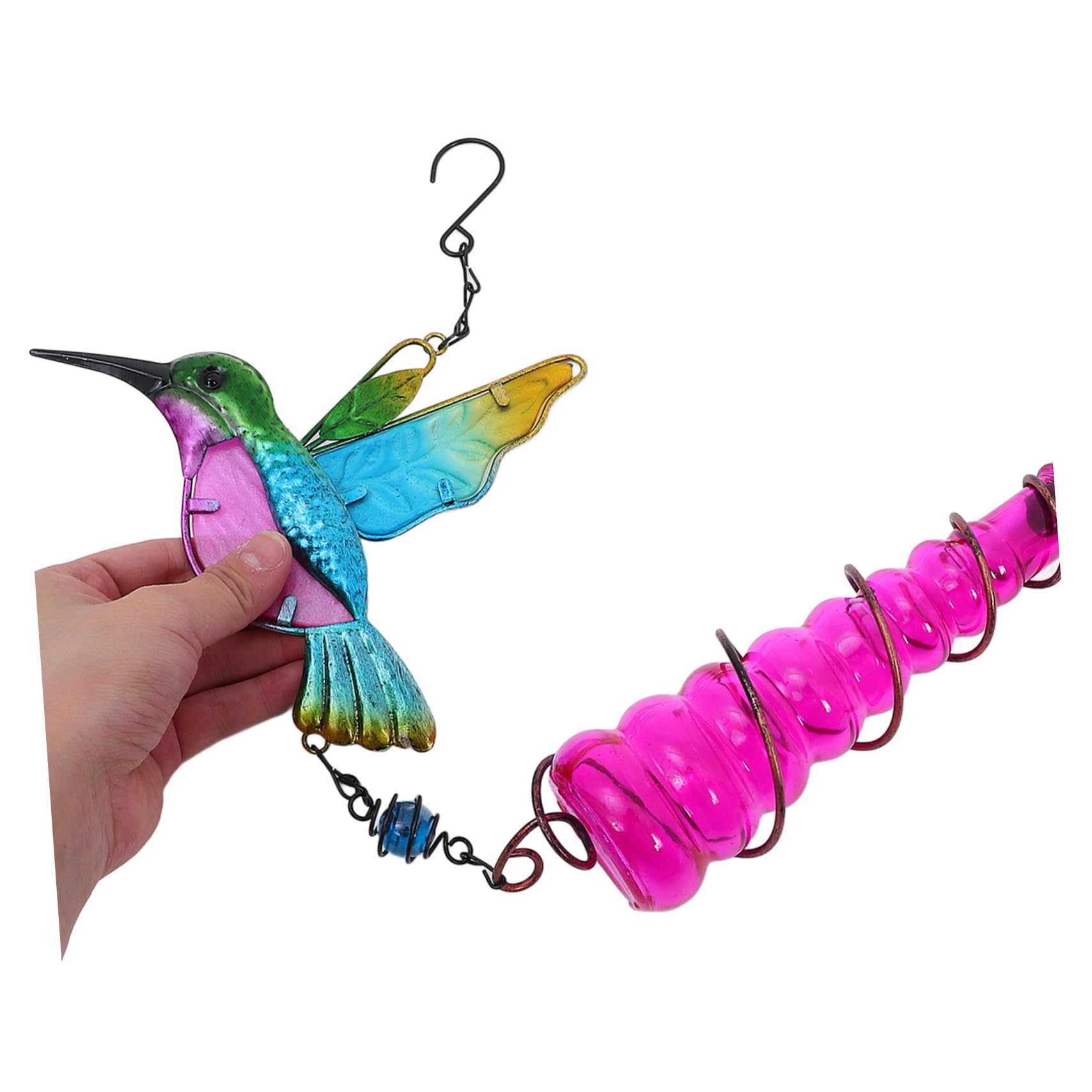 POPETPOP 4 Piezas comedero para pájaros Aire Decoración de jardín con comedero de pájaros Comedero de pájaros Duradero alimentador comederos para pájaros de jardín Bebedero colibrí