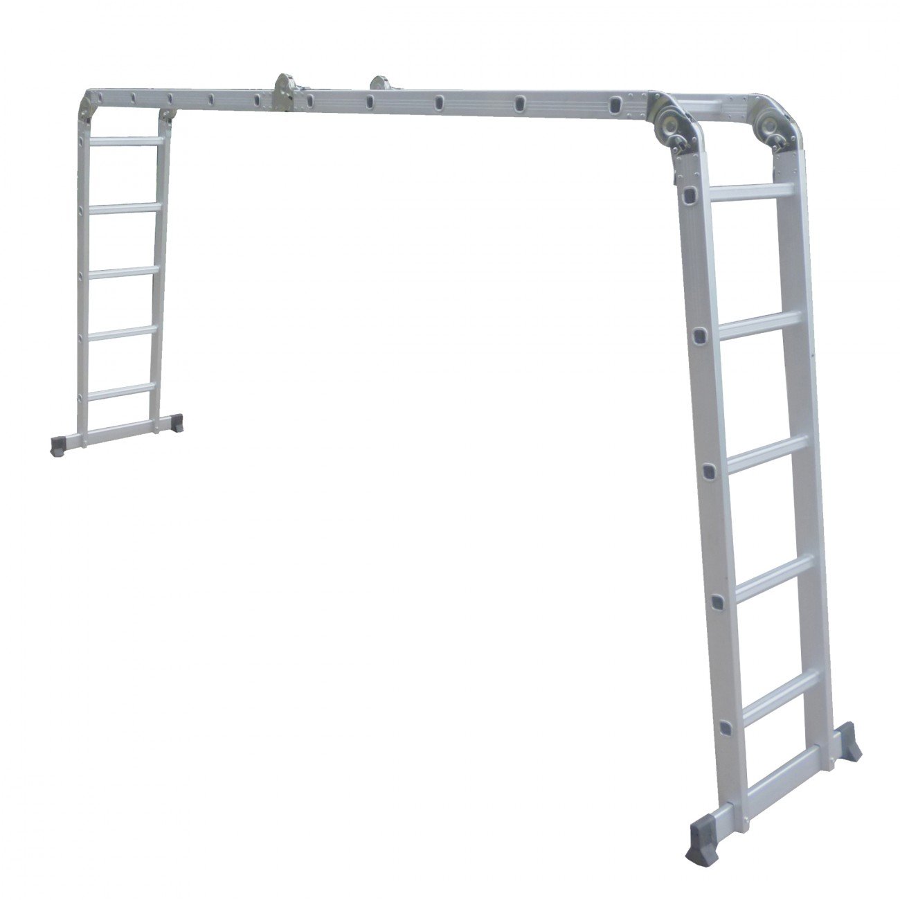 Varan Motors - DLM105 Scala, sgabello, ponteggio multifunzione in alluminio di 5,92 m, 20 pioli