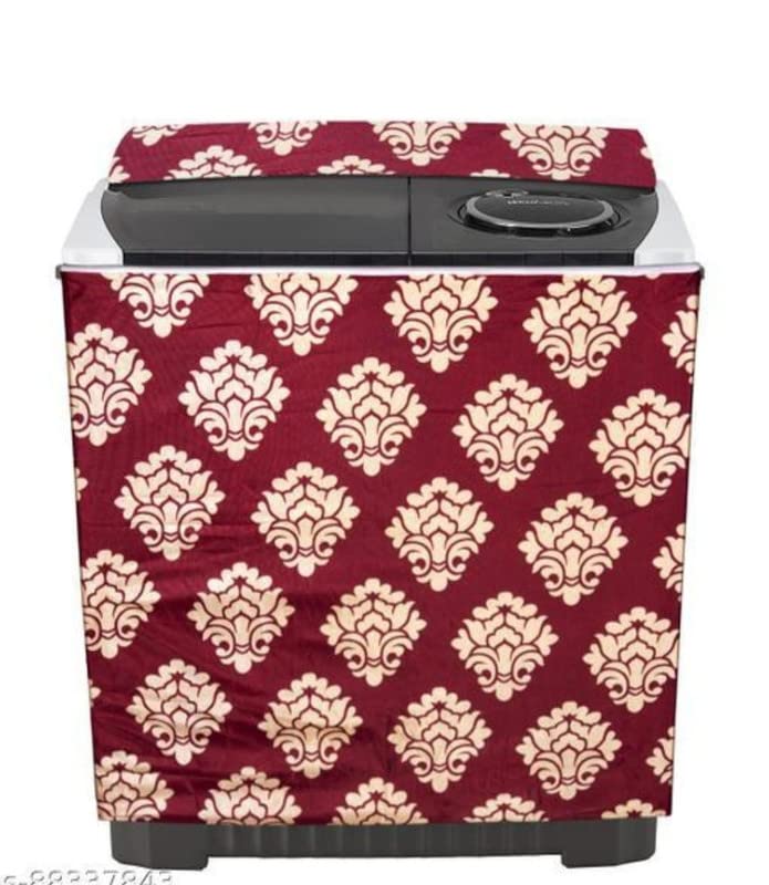 Waterproof And Dustproof Semi Automatic Washing Machine Cover Compatible for 6 Kg, 6.5 kg, 7 kg, 7.5 kg discount deal
