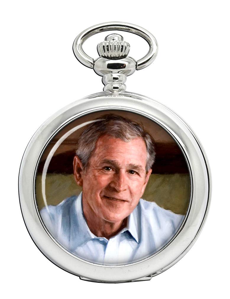 President George W. Bush Full Hunter Pocket Watch