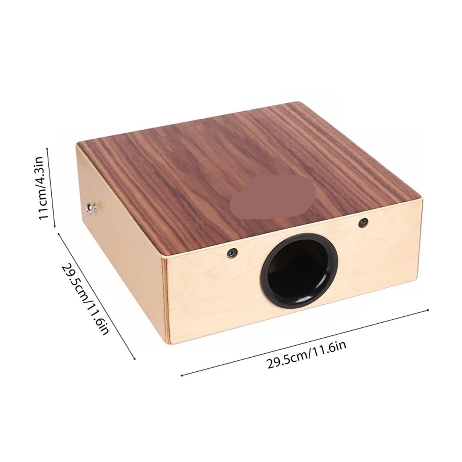 Cajon Cajon Tamburo in legno piatto a mano portatile con tracolla regolabile Strumento a percussione