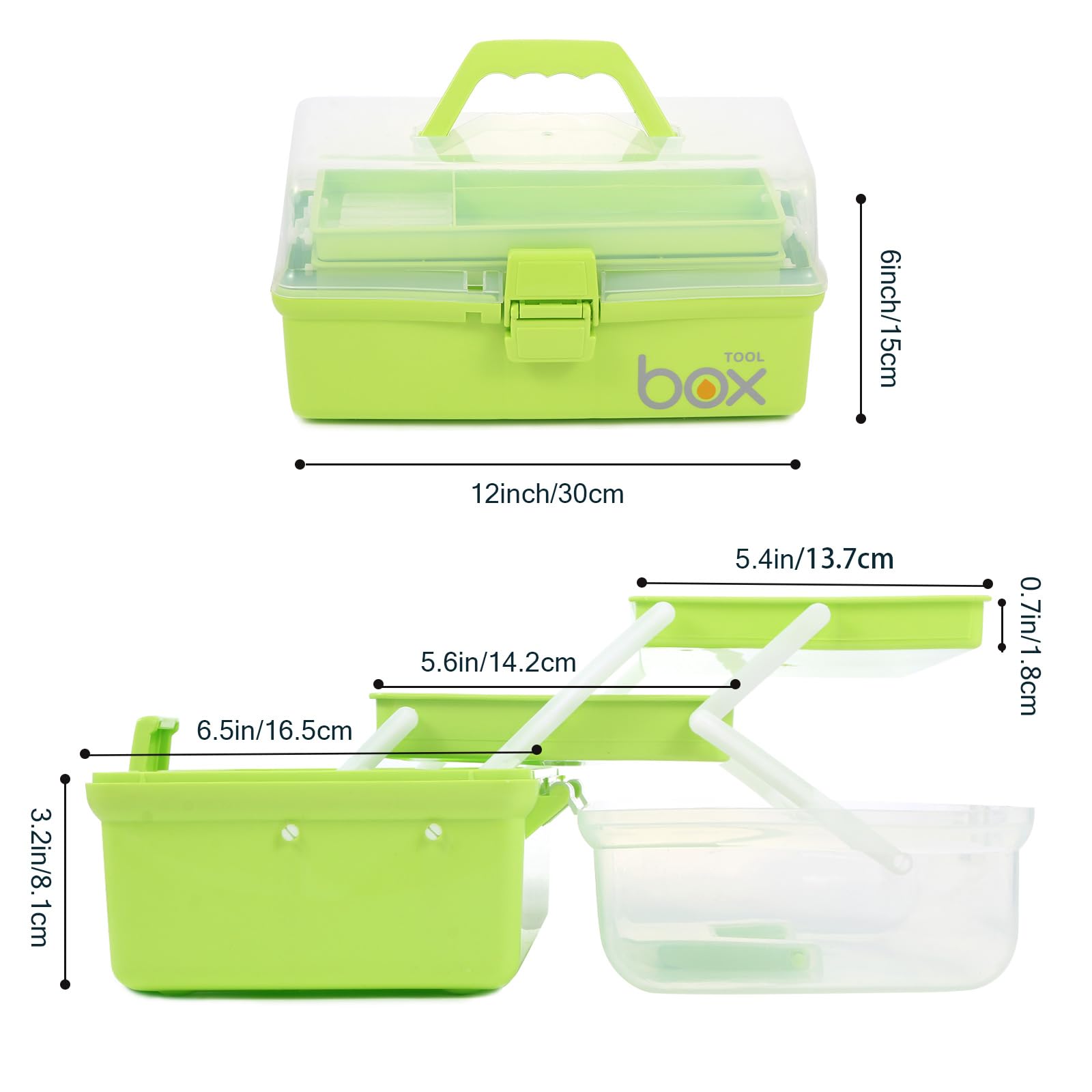 Boîte de rangement pour boîte à couture, outils à main, médicaments, outils de quilting, accessoires pour cheveux et boîte à couture - verrouillable pour matériel de bricolage et tri LEGO