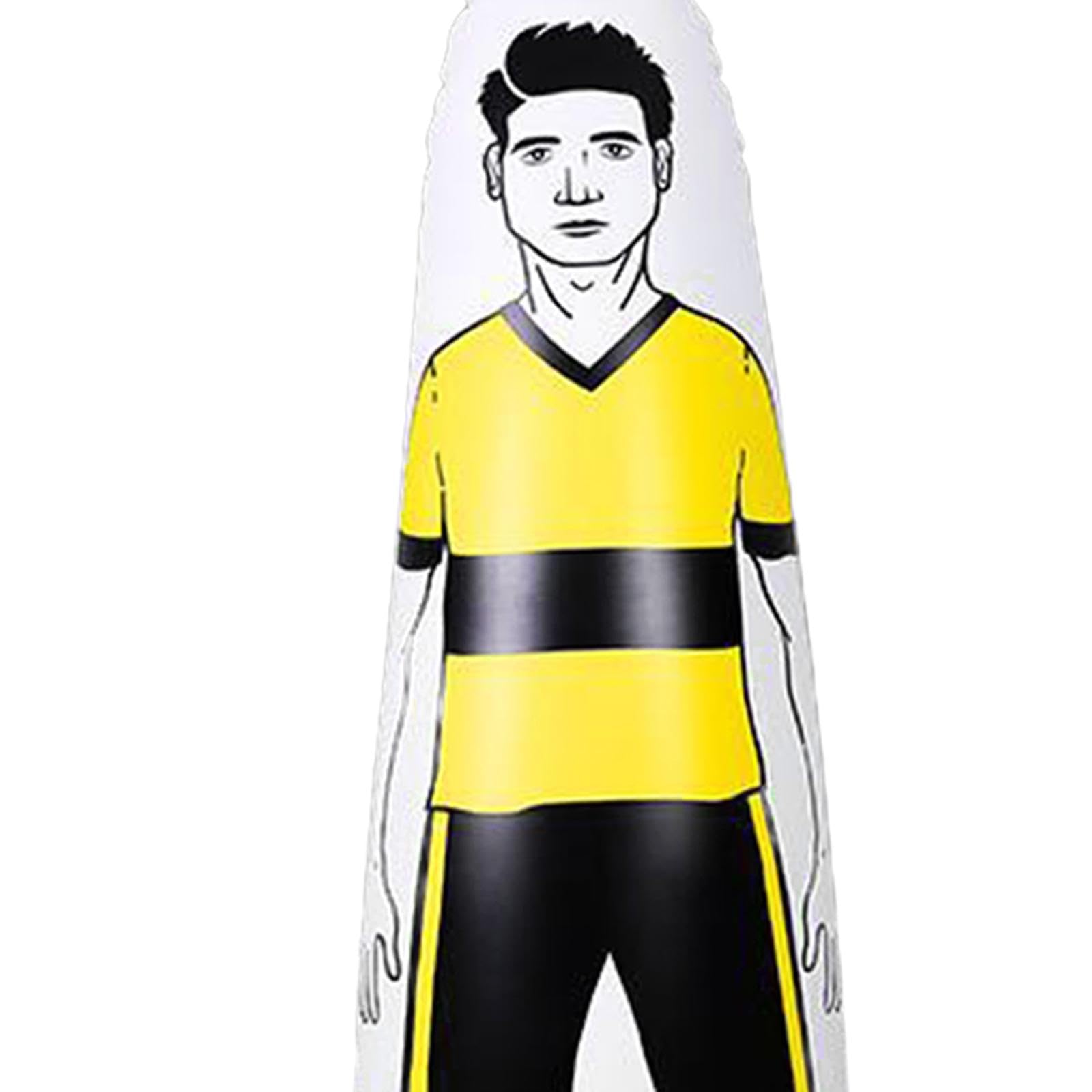 Meadawgs® Inflatable Football Training Dummy Defender Wall Durable Boxing Punching Bag Yellow 160cm|Sporting Goods | Boxing, Martial Arts & MMA | Training Equipment & Supplies
