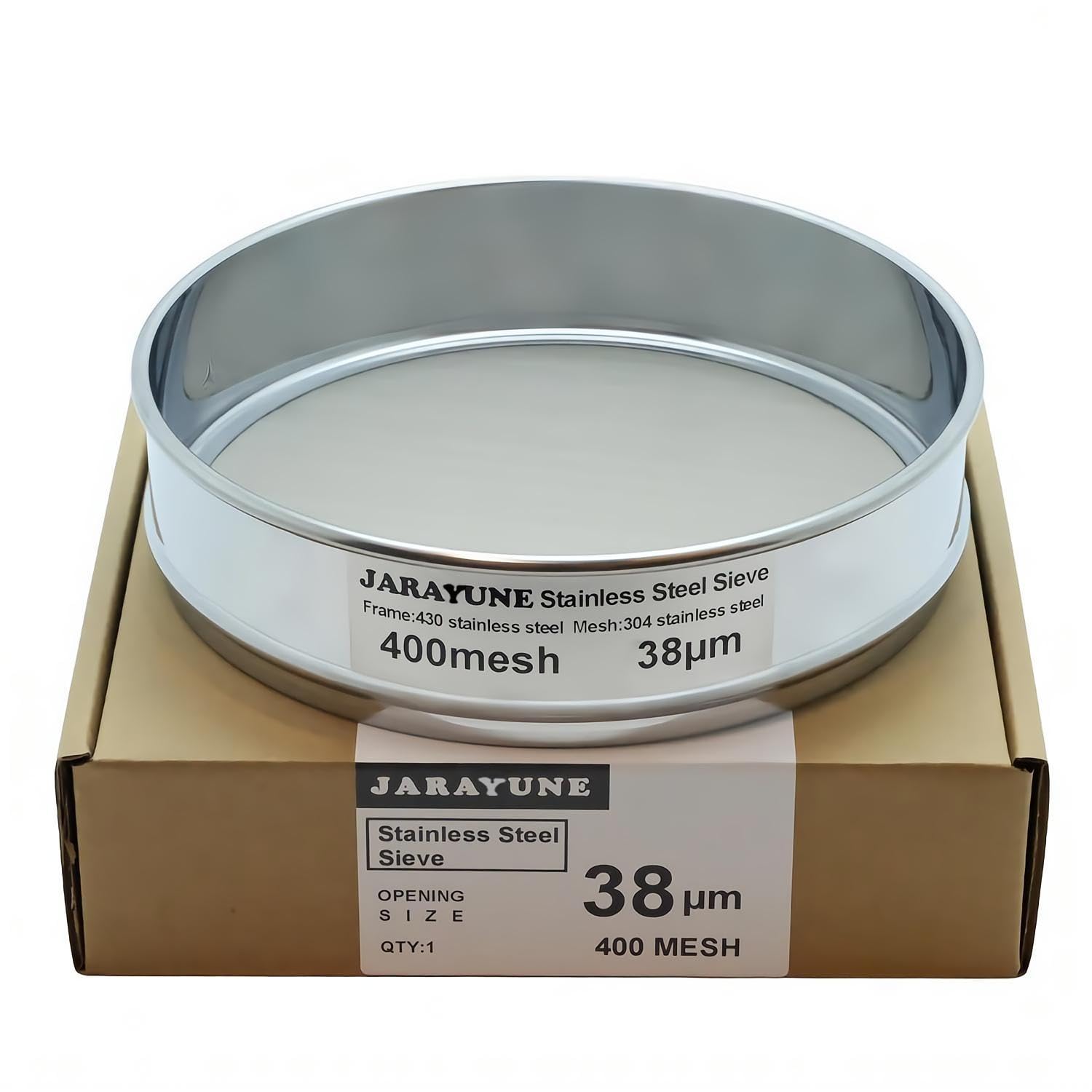 Stainless Steel Lab Sieve - 8 Inch Mesh Sifter -13