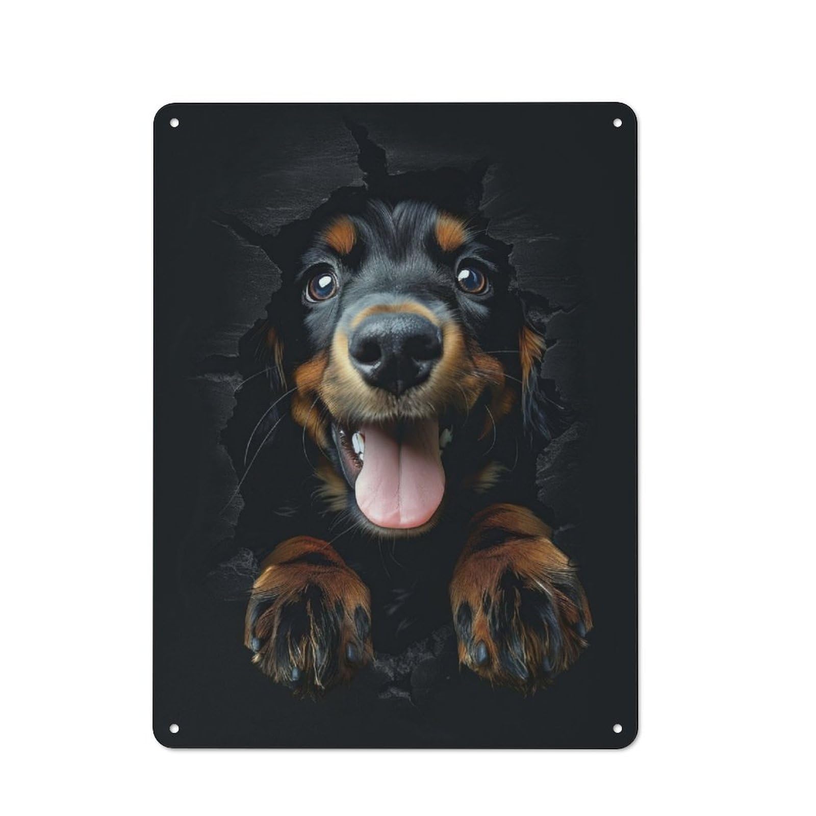 Junmoney Gordon Setter Retro Metal Wall Sign 40X30cm With For Bar Or Restaurant, Gift Idea For A New Home And Metal Sign Collection