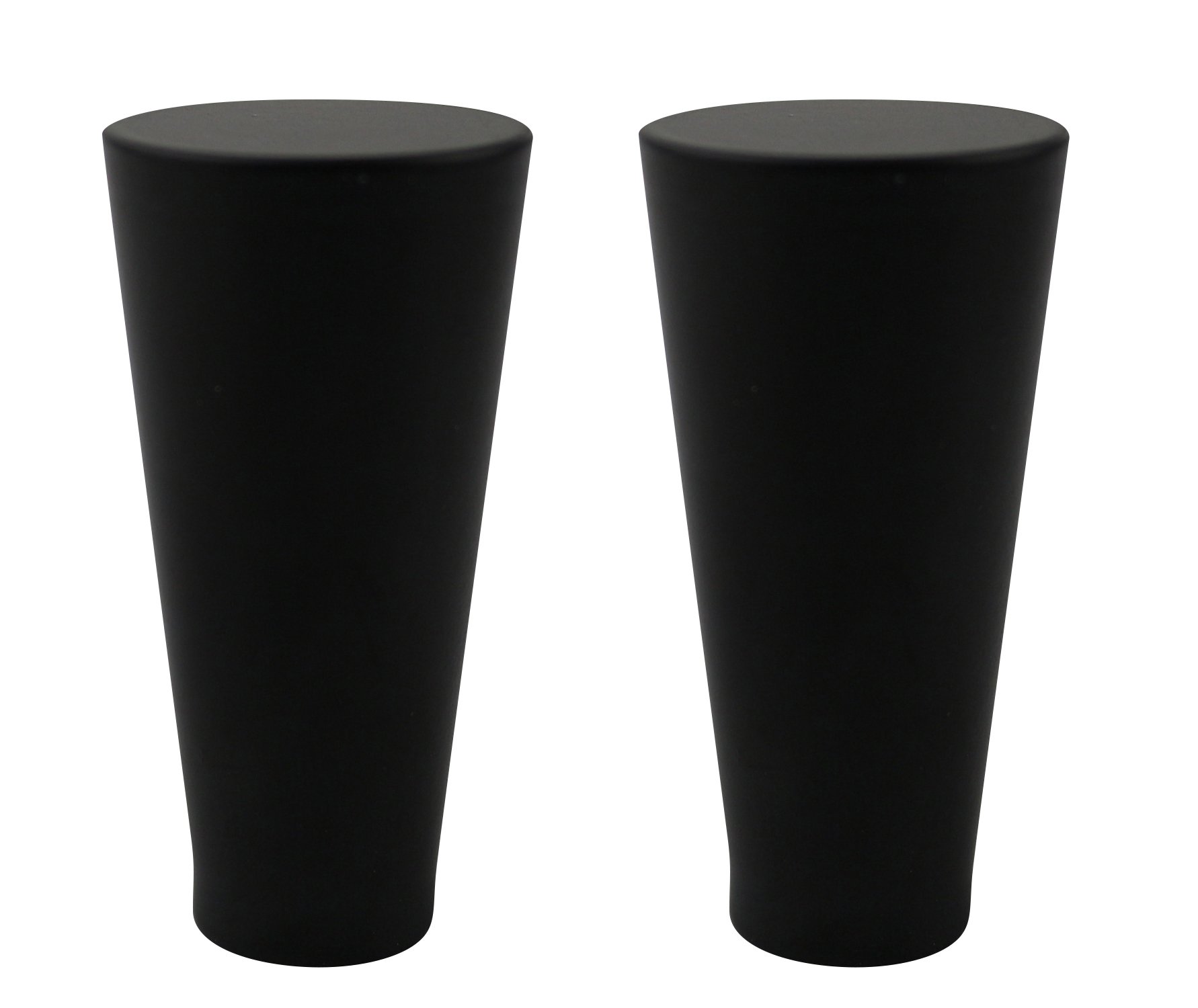 Urbanest Set of 2 Zario Lamp Finial, 2-inch Tall, Black