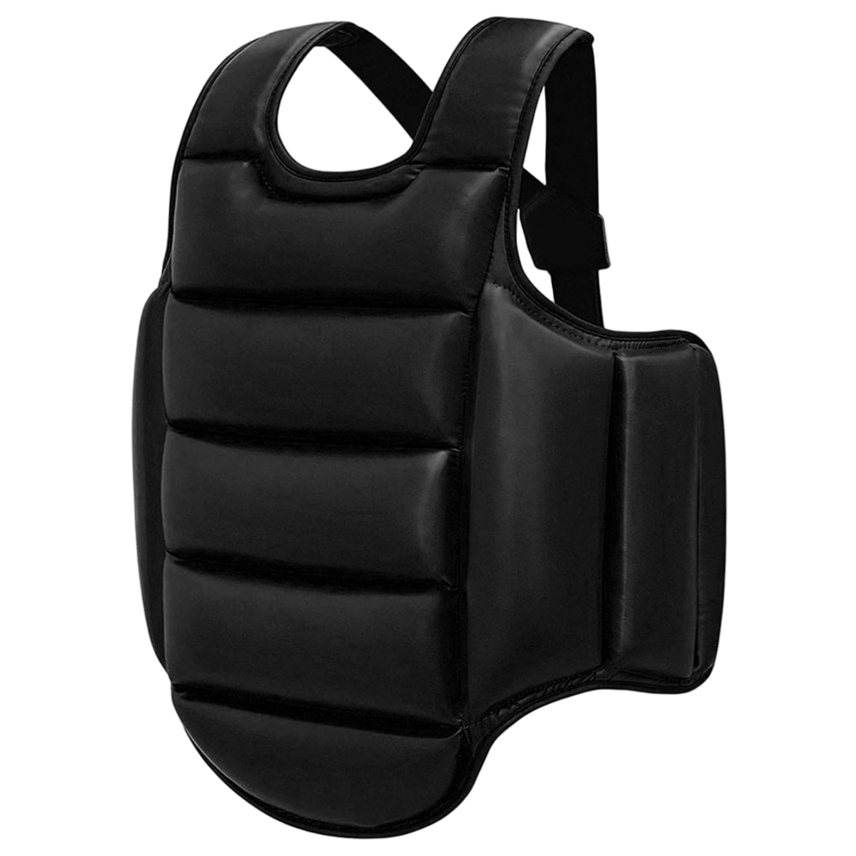 Boxing Body Protector, Reversible Chest Protector, Adjustable Taekwondo Sparring Gear, Sponge Boxing Training Equipment Black & White Equipment for Training Gear