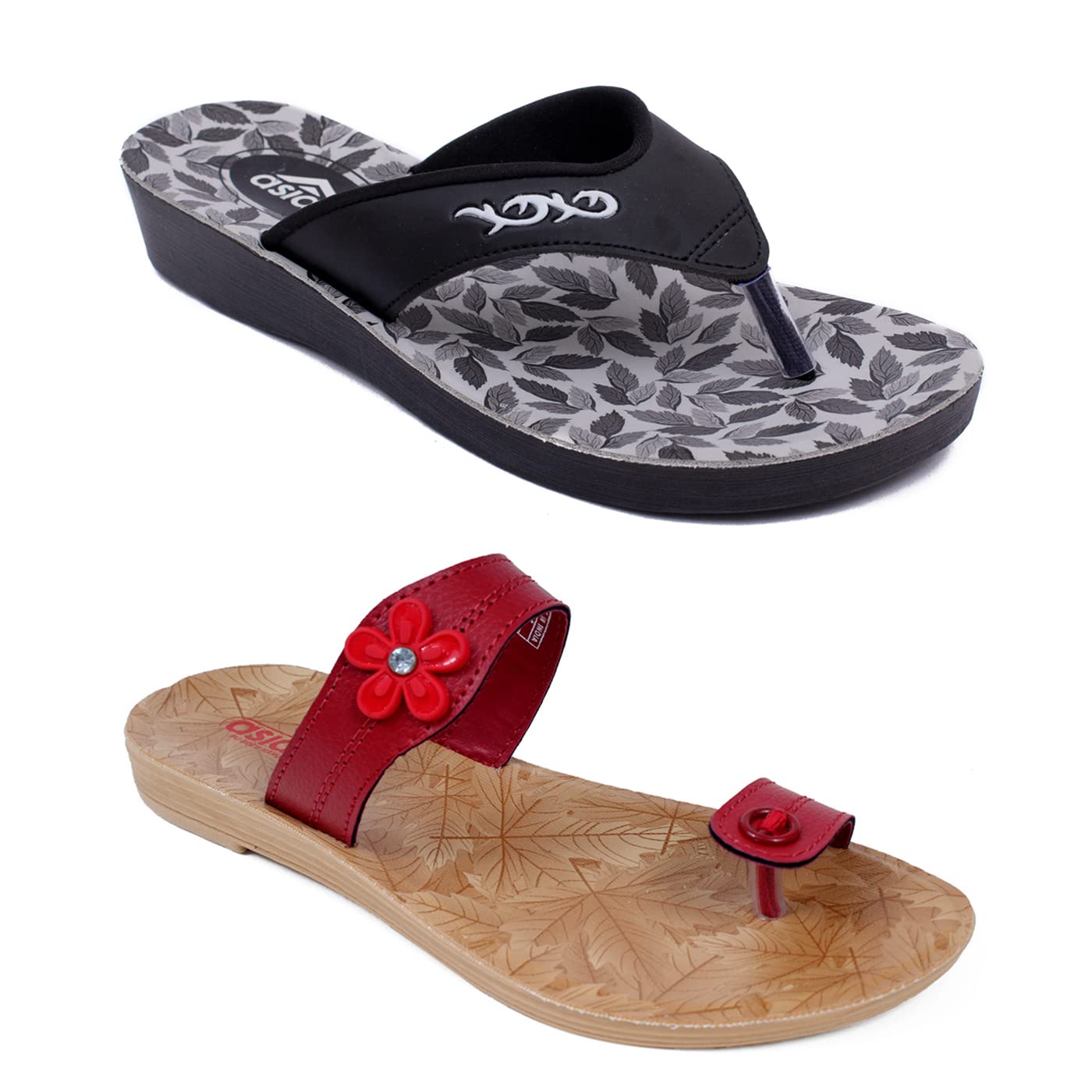 ASIAN Womens Flip-Flop & Slipper (Pack of 2) (Red1, Numeric_6) (B09YQG4VDM) Amazon Price History, Amazon Price Tracker