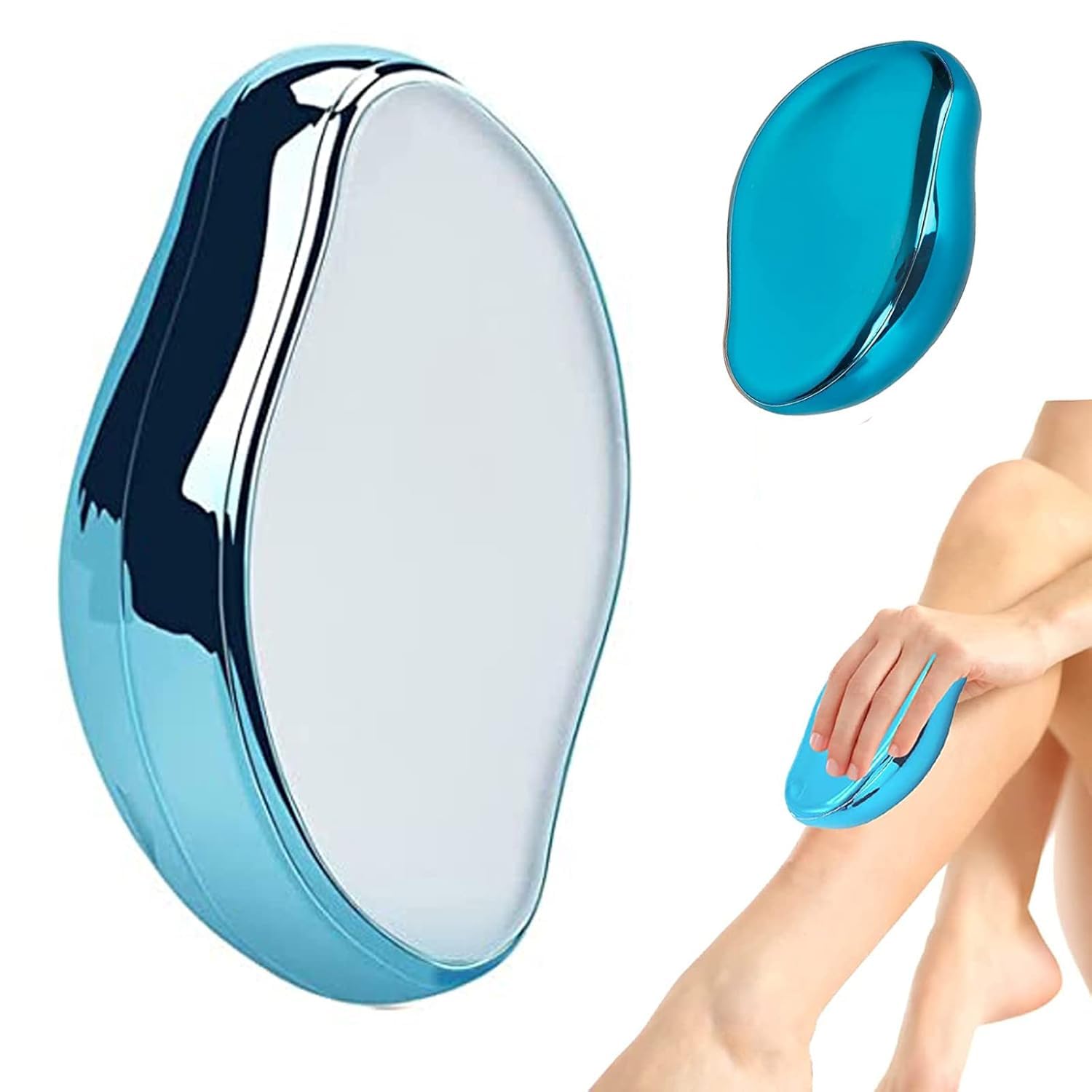 MRP ENTERPRISE Crystal Hair Eraser, Magic Hair Eraser Crystal Hair Remover for Women and Men, Painless Exfoliation Crystal Hair Removal Tool Accessories for Arms Legs (multi colour)-image-20