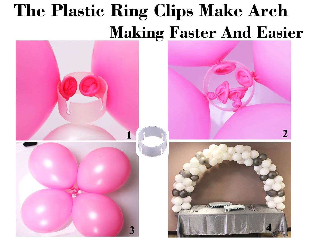 LANGXUN Black Balloon Arch Kit, Balloon Arch Semicircular Arch Kit 2