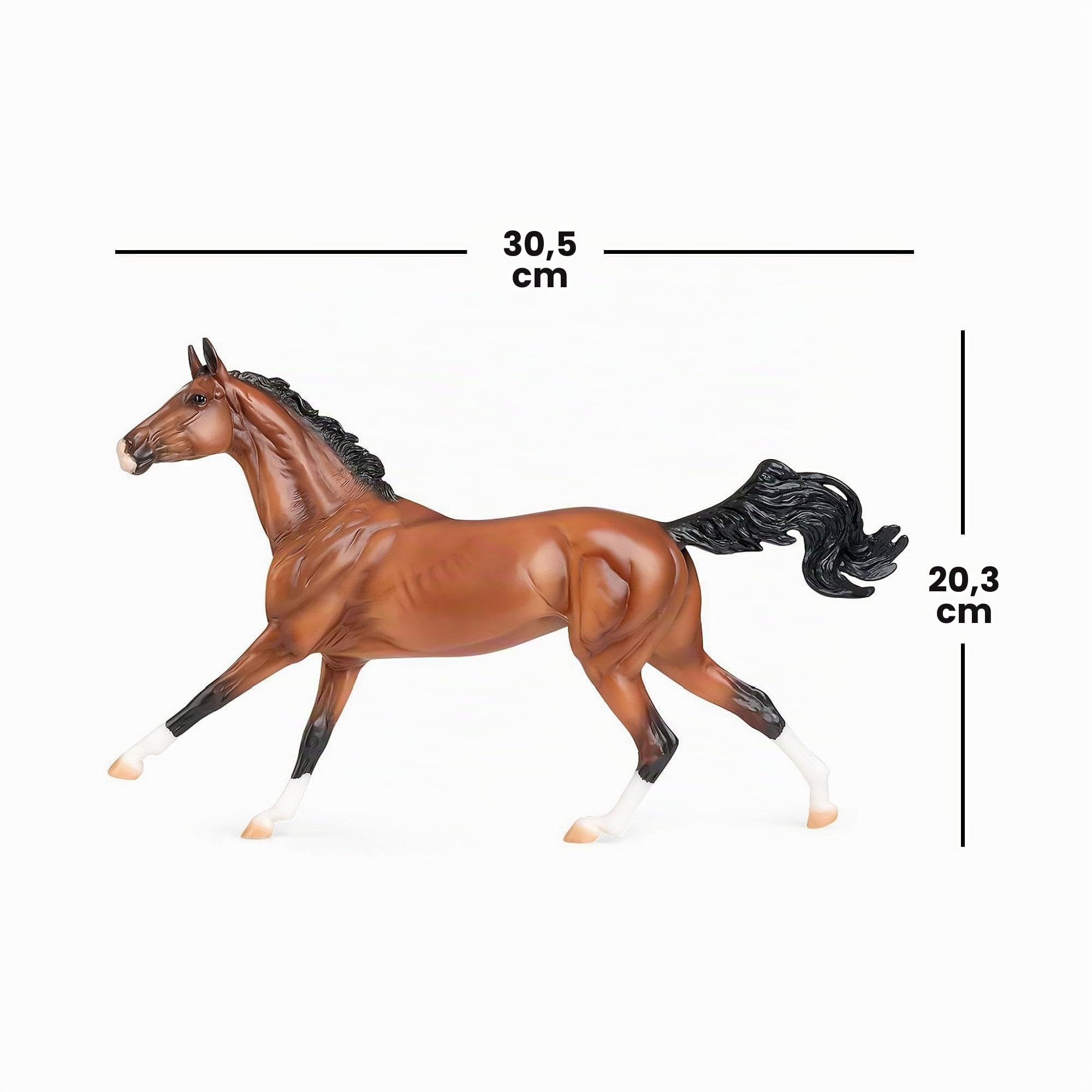 Breyer Pferde Traditionelle Serie Adamek | Pferd Spielzeugmodell | 12,25 x 8 | Maßstab 1:9 | Modell #1861 (Gold)