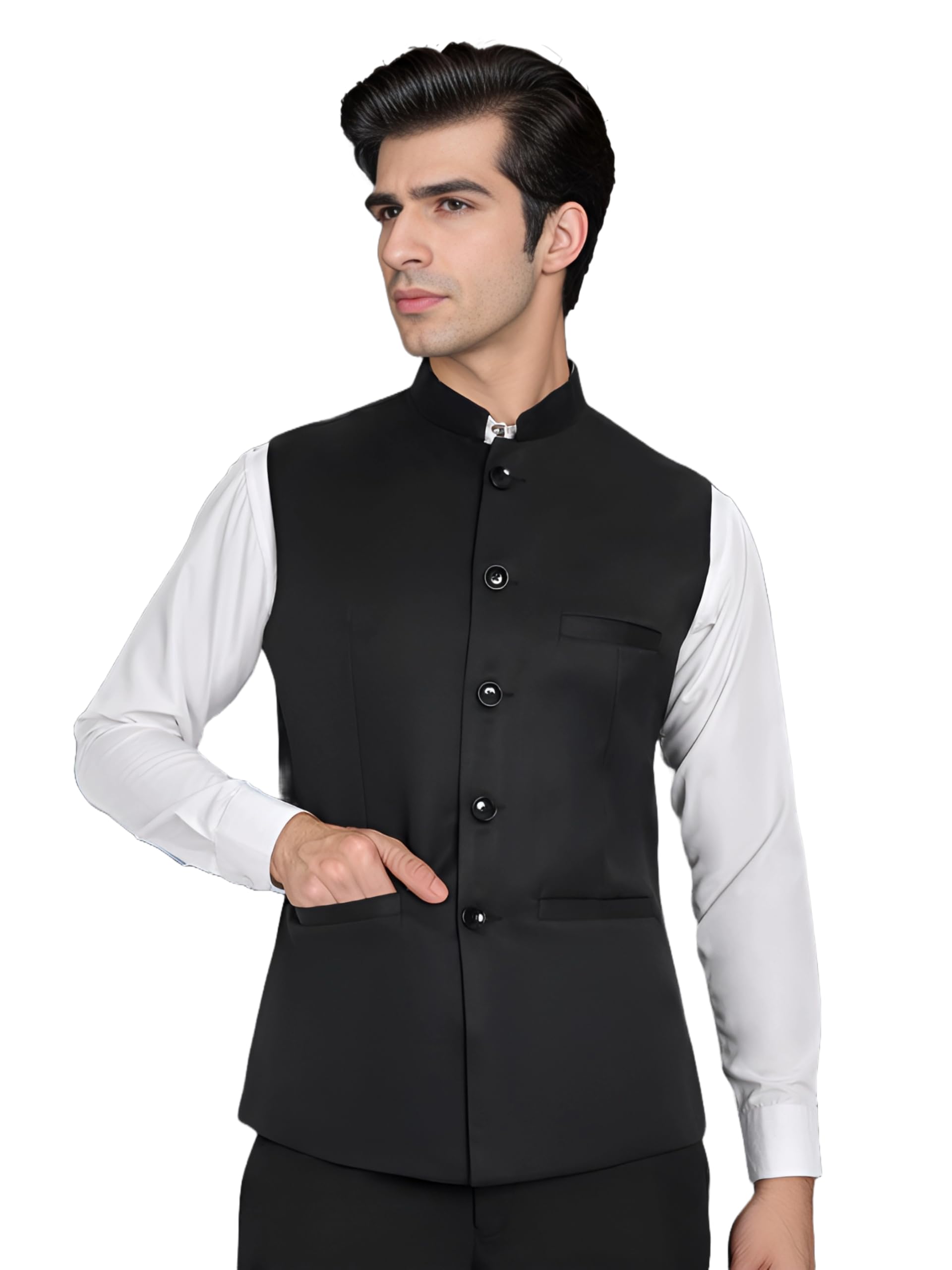ROCKSY Bandi Modi Koti, Nehru Jacket for Men, Cotton Waistcoat for All Occasion: Diwali, Wedding, Ethnic, Office Party, Formal & casual Look