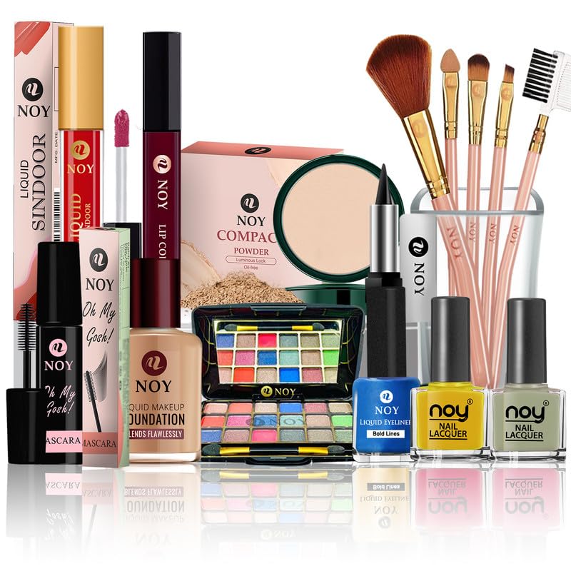 Image of NOY Makeup Kit For Women Perfectly Blended Looks Long Lasting (Upto 6 Hours) & 100% Lightweight NO#792 (All In One Makeup Set 15 Pieces)
