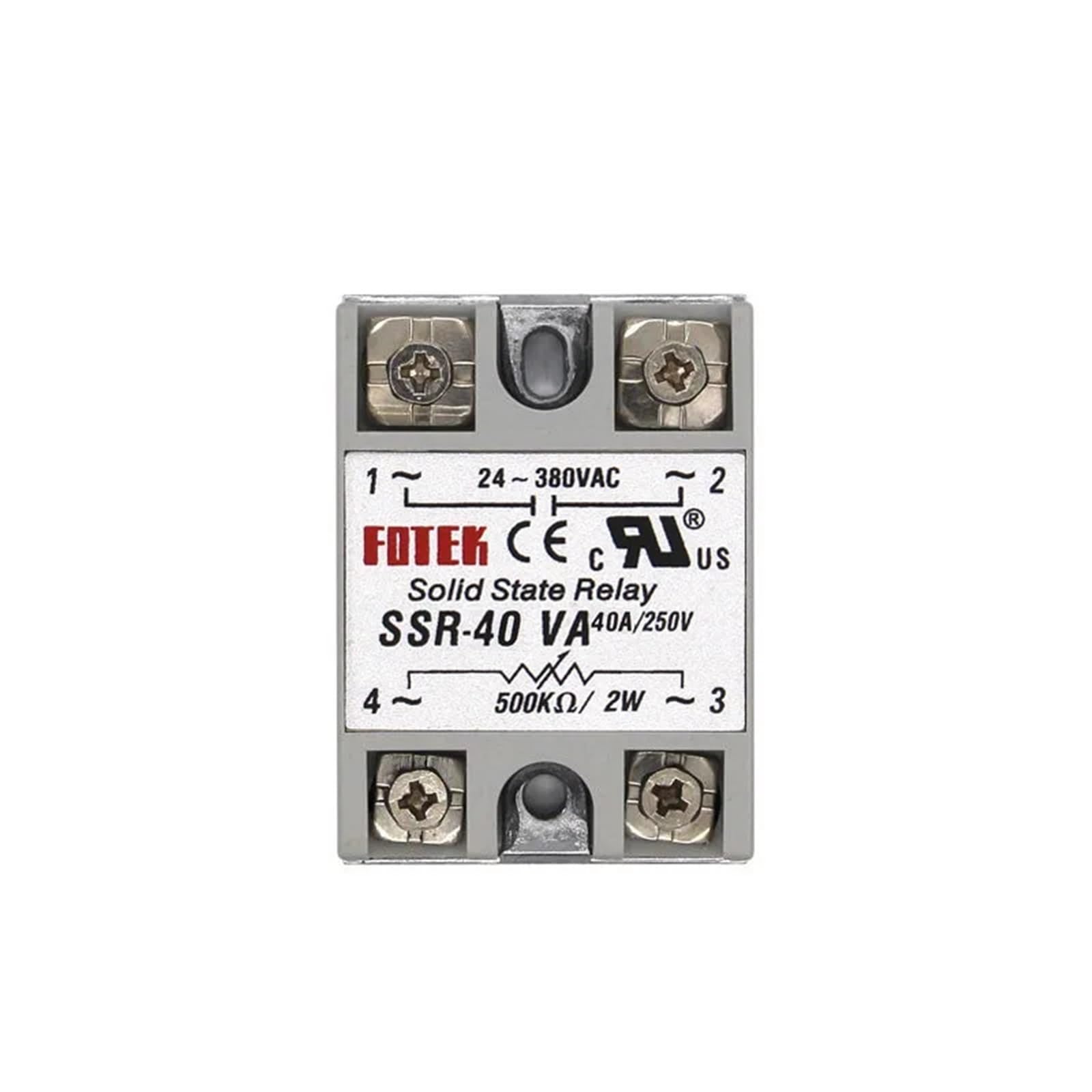 1 pz Modulo Relè A Stato Solido 3-32 V SSR-10VA SSR-25VA SSR-40VA 10A 25A 40A Relais Regolatore 24-380VAC Uscita(SSR-40VA)