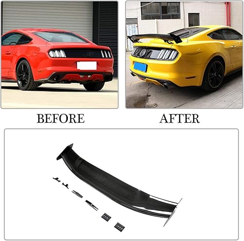 Miniatura 7 de MCARCAR KIT Alerón trasero para maletero Ford Mustang Coupe 2015-2020 Factory Outlet Fibra de carbono CF Tapa trasera de arranque Highkick Tail Wing