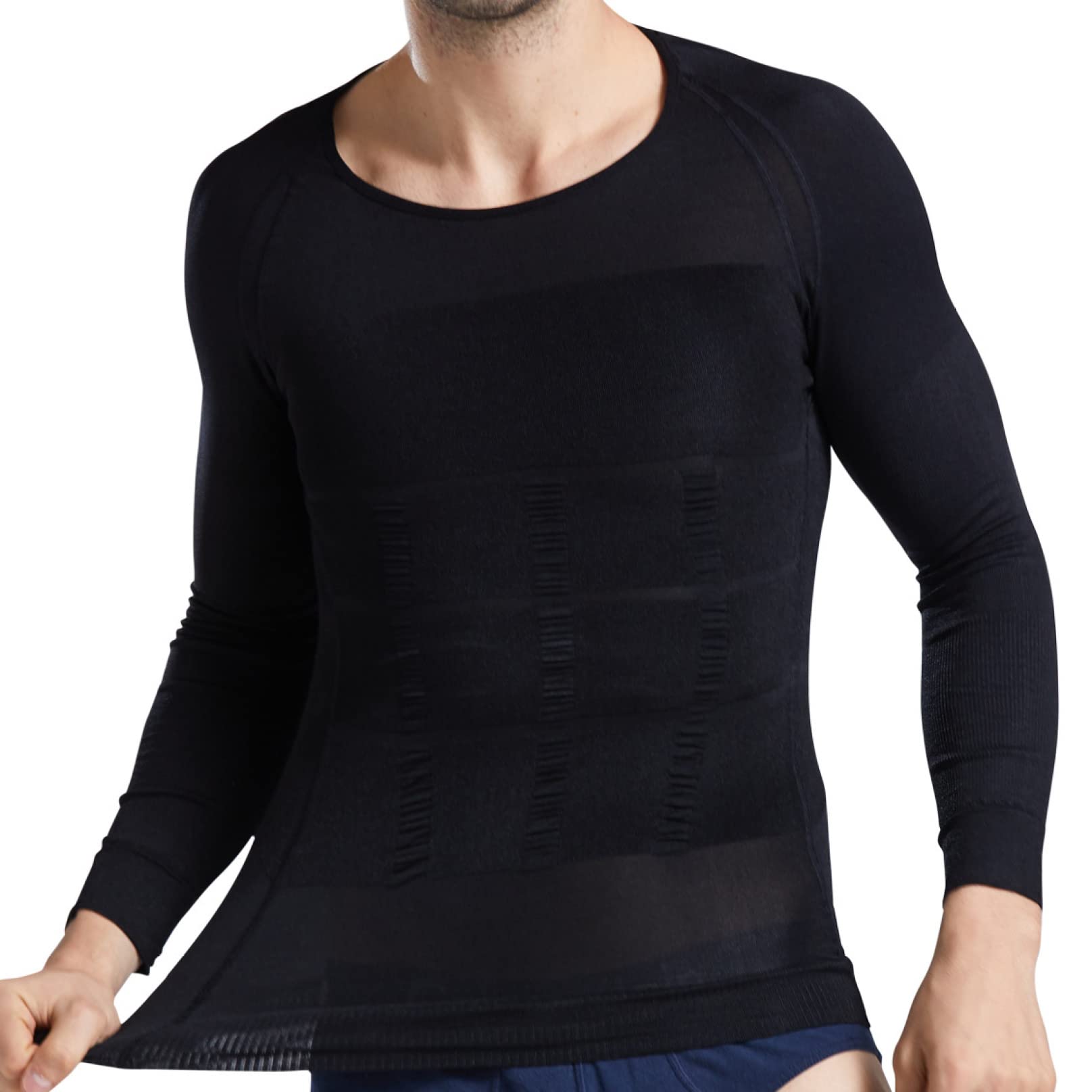 TTDGYYXW Sport-Shapewear für Herren, ärmelloses Body-Top, warmes Bauchkompressions-Unterhemd für den Sport
