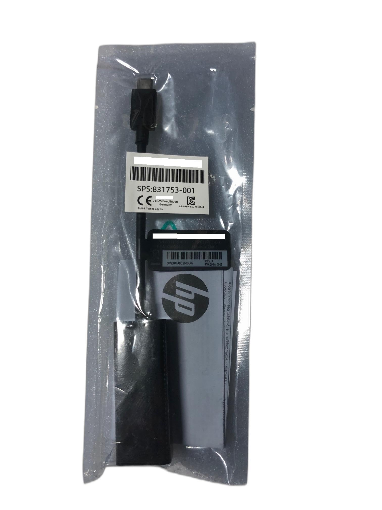 HP Lot-2 USB-C - DisplayPort Adapter Cable 831119-001 USB Type-C to DisplayPort
