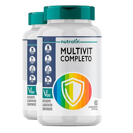Multivitamínico Completo Vitaminas e Minerais 60 Comprimidos 2un
