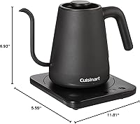 Vista 6 de Cuisinart GK-1 Hervidor Eléctrico de Cuello de Cisne Digital, Boquilla de Cuello de Cisne de Precisión Diseñada para Control Preciso de Vertimiento