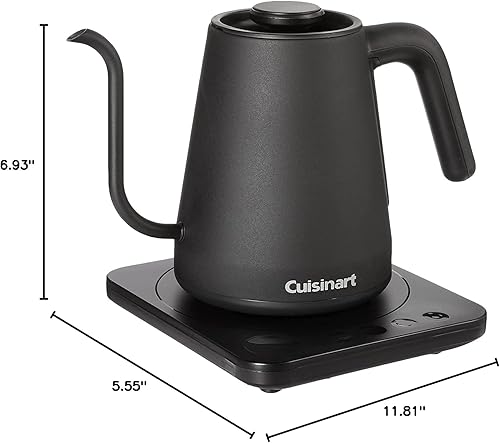 Vista 22 de Cuisinart PerfecTemp - Hervidor eléctrico de 1.7 litros, tetera eléctrica inalámbrica, 1500 W para calentamiento rápido, 6 temperaturas Acero