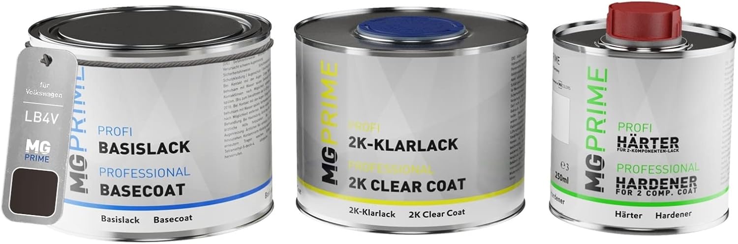 Kit Vernice Per Auto MG PRIME Per Opel GG2 Lava Rot - Base + Trasparente 2K, 1.25L - Foto 2