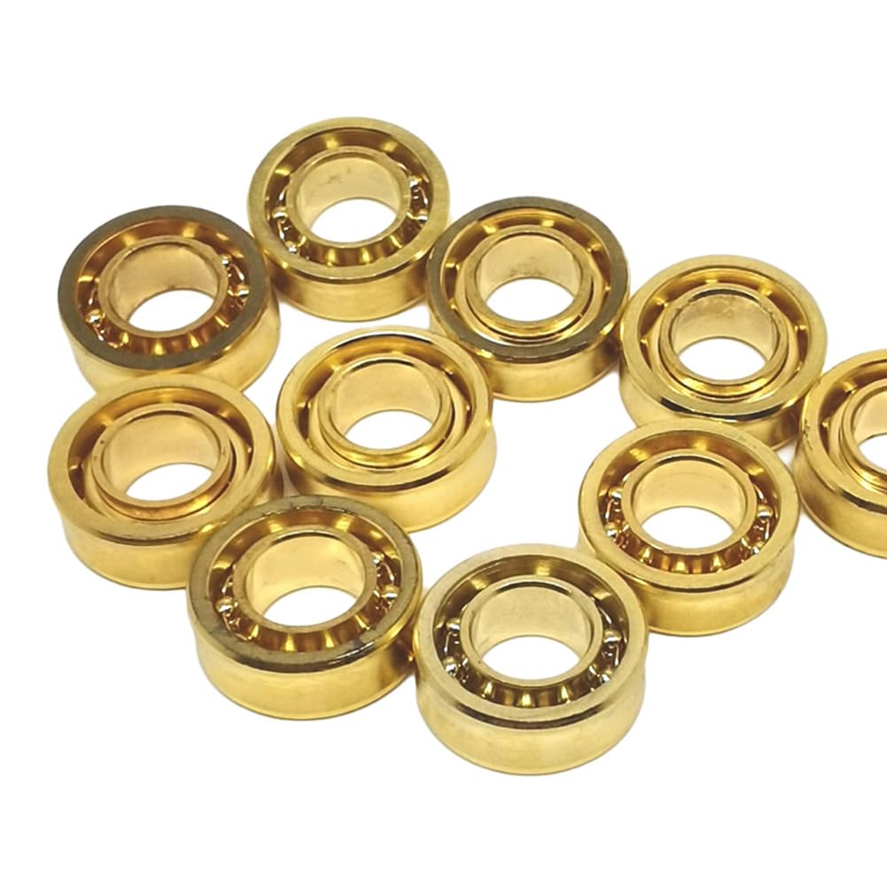 10 Stück Yoyo-Lager R188 Lager Professionelles Extra Langes, Leises YOYO-Lager YoYo-Ersatzlagerteile Gold