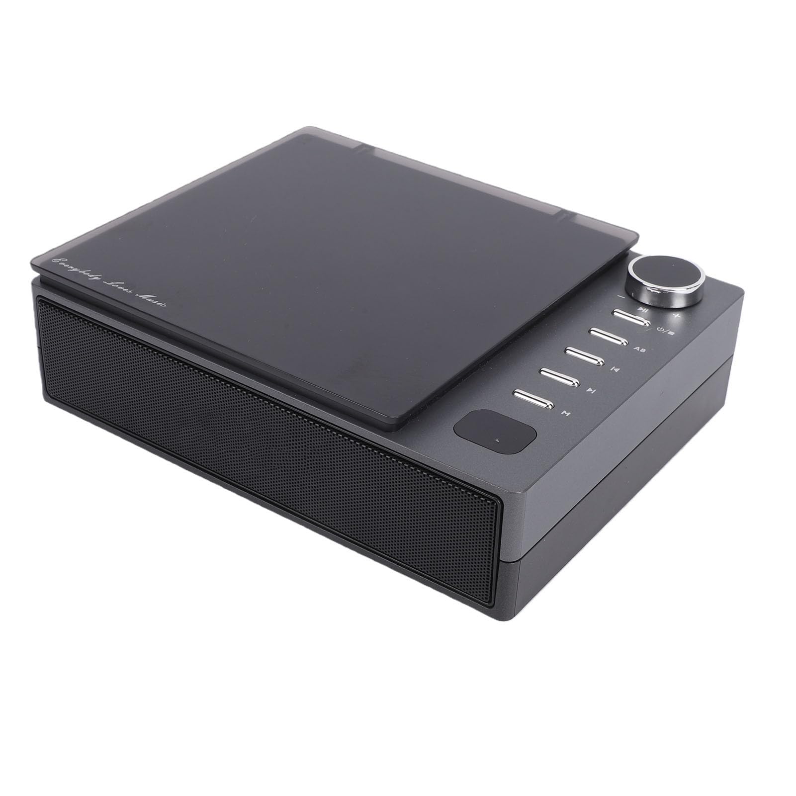 Jectse Reproductor de CD Portátil, Radio FM Bluetooth con Control Remoto, Sonido Estéreo de Alta Fidelidad, Entrada Auxiliar USB, Batería de 2600 MAh, Compatible con CD K-Pop (Black)