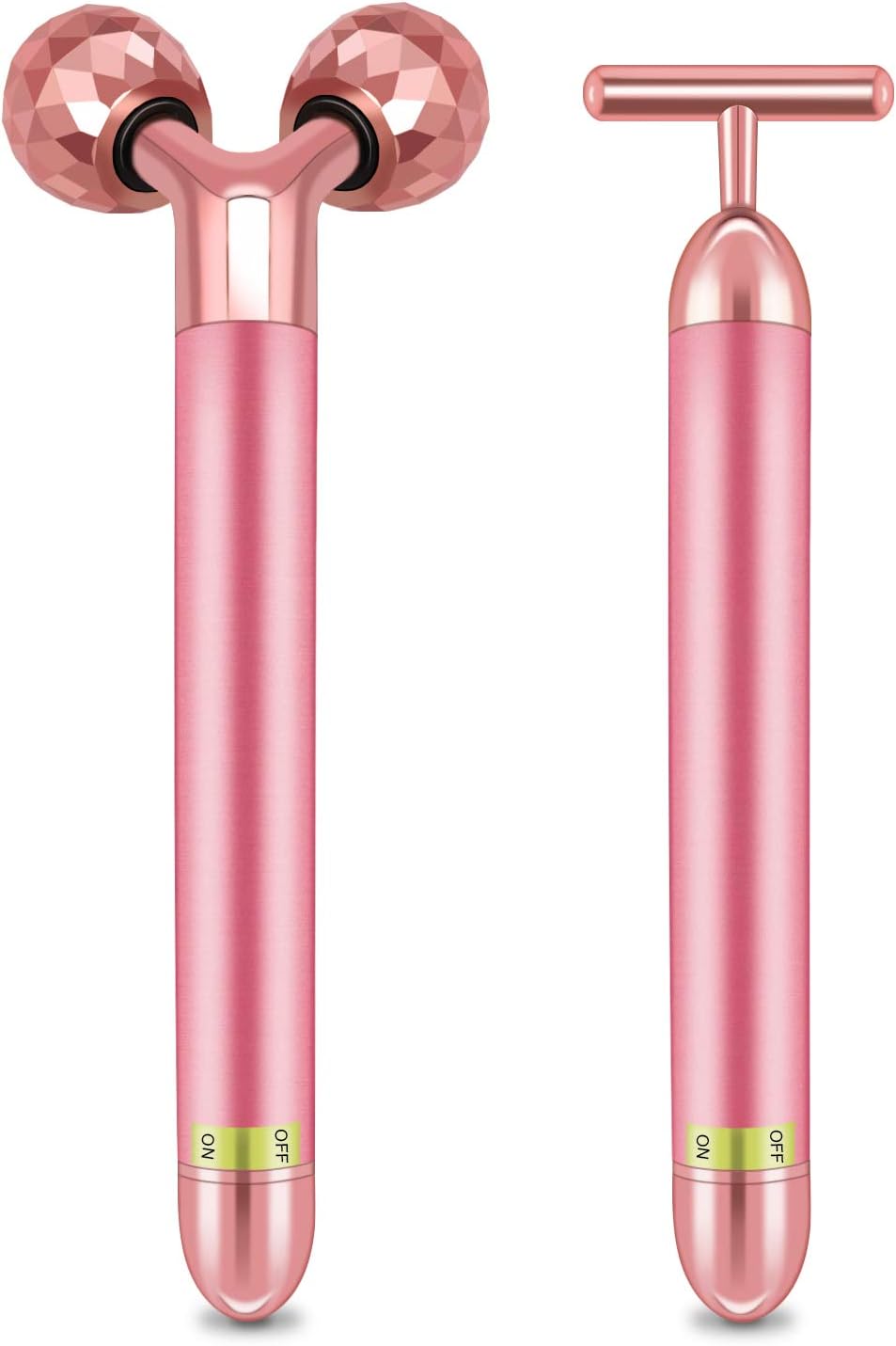 HEYFYV Face Massager Kit 3D Face Roller Massager T Shape Facial Massager Set Electric Skin Massager Tool